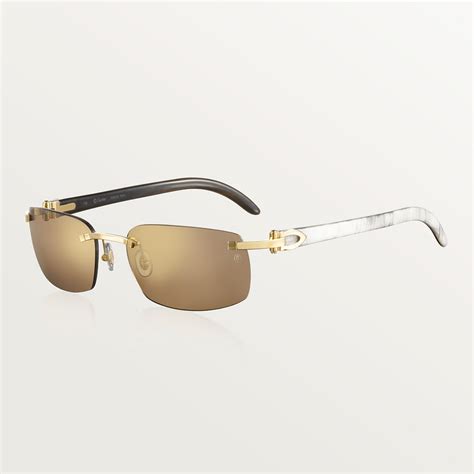 white buffs sunglasses|authentic cartier buffalo horn glasses.